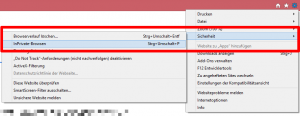 Inprivat Einstellung bei Internet Explorer