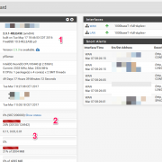 Das Dashboard gibt direkt nach der Anmeldung via Web eine Übersicht über den Status der pfsense