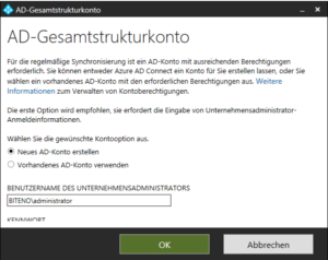 2018 azure ad connect ad gesmtstrukturkonto