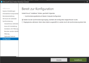 2018 azure ad connect bereit zur konfiguration